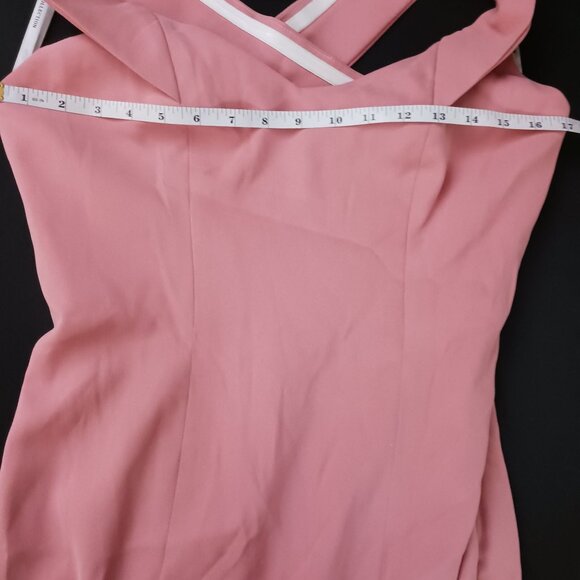 FLAWED, NWOT,‎ Dessy Collection, 6, Off-the-Shoulder Trumpet Gown Desert Rose - Picture 10 of 13